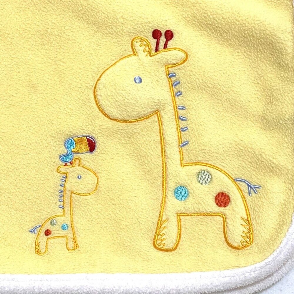 Child of Mine Carters Giraffe‎ Baby Blanket with Squeaker 29 x 35 Yellow Soother